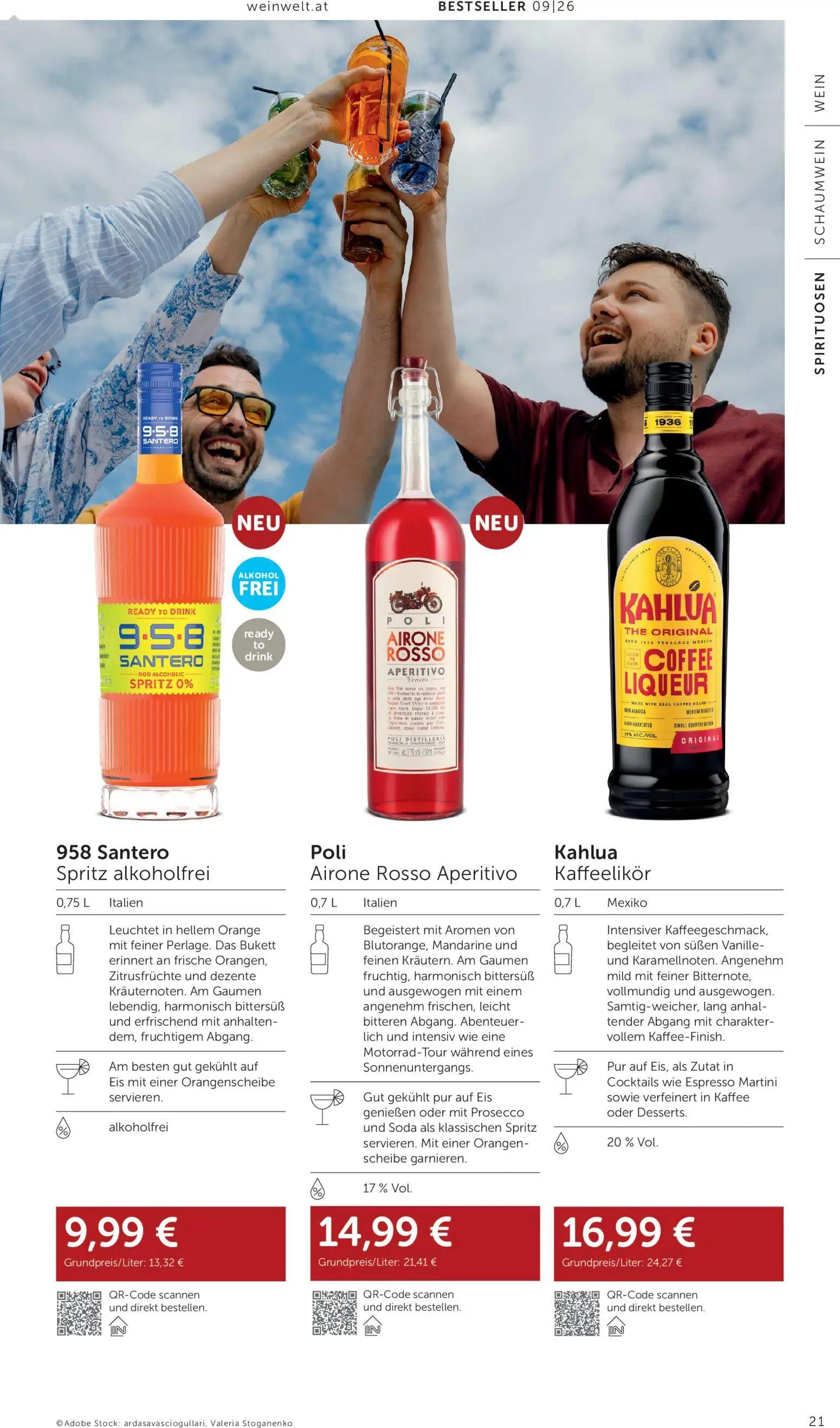 Interspar Prospekt, Seite 21 von 24 — 958 Santero Spritz alkoholfrei