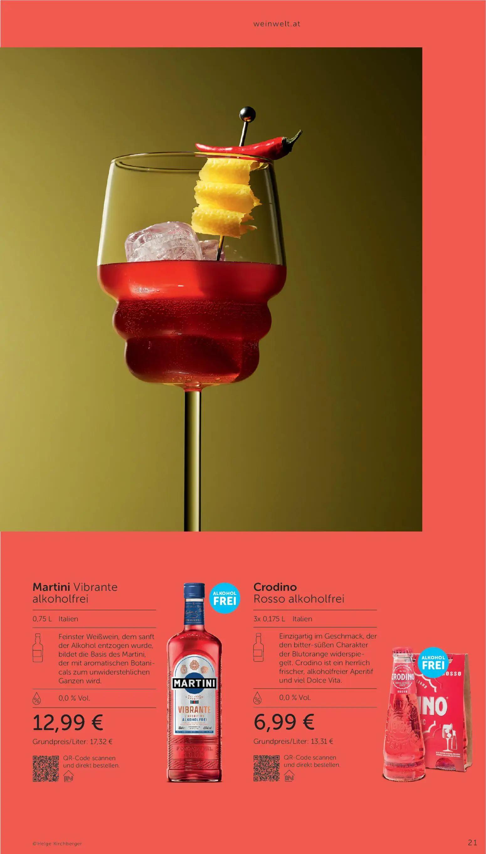 Interspar Prospekt, Seite 21 von 32 — Martini Vibrante alkoholfrei, Crodino Rosso alkoholfrei