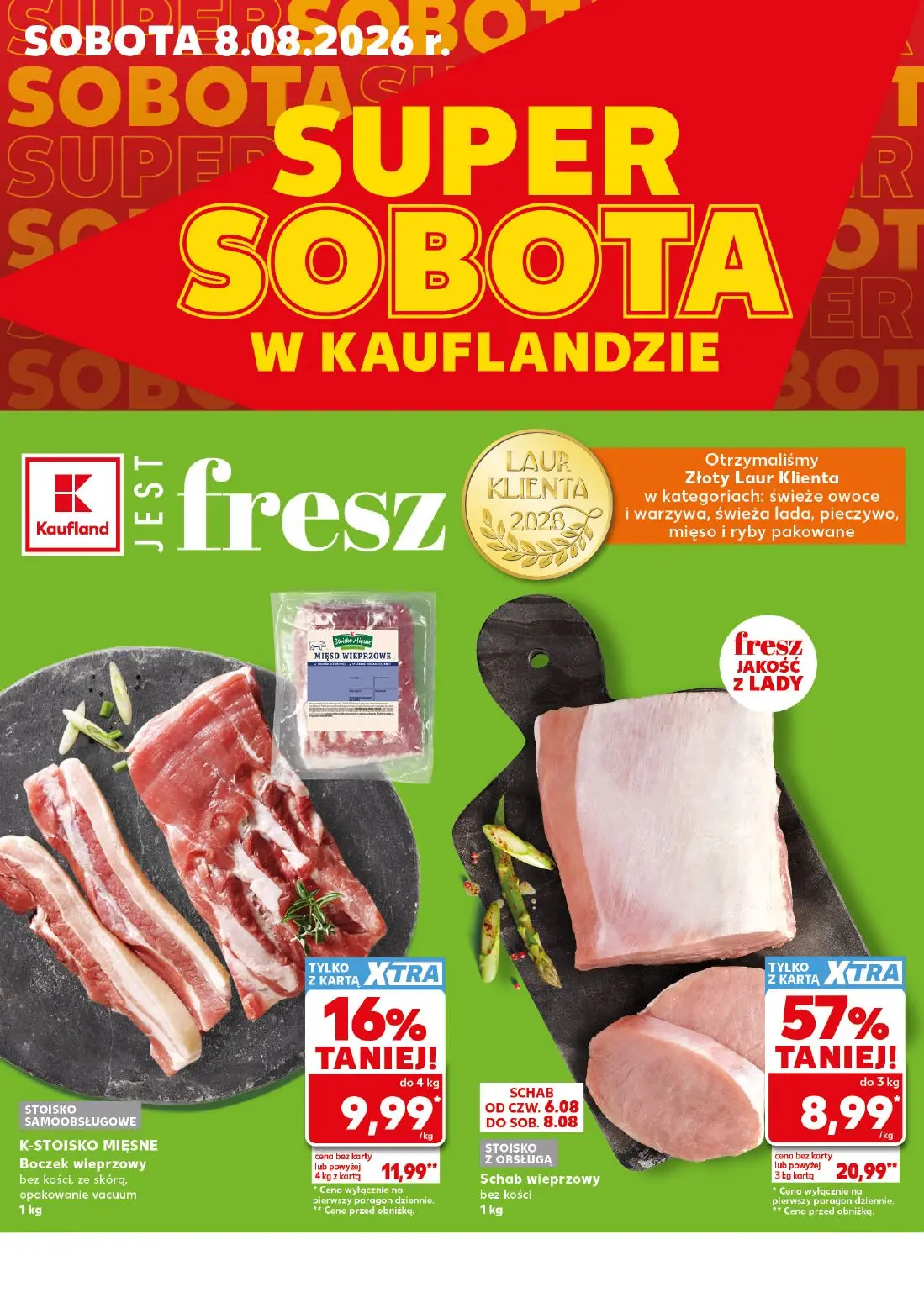 Kaufland gazetka, strona 2 z 30 — Schab wieprzowy bez kości