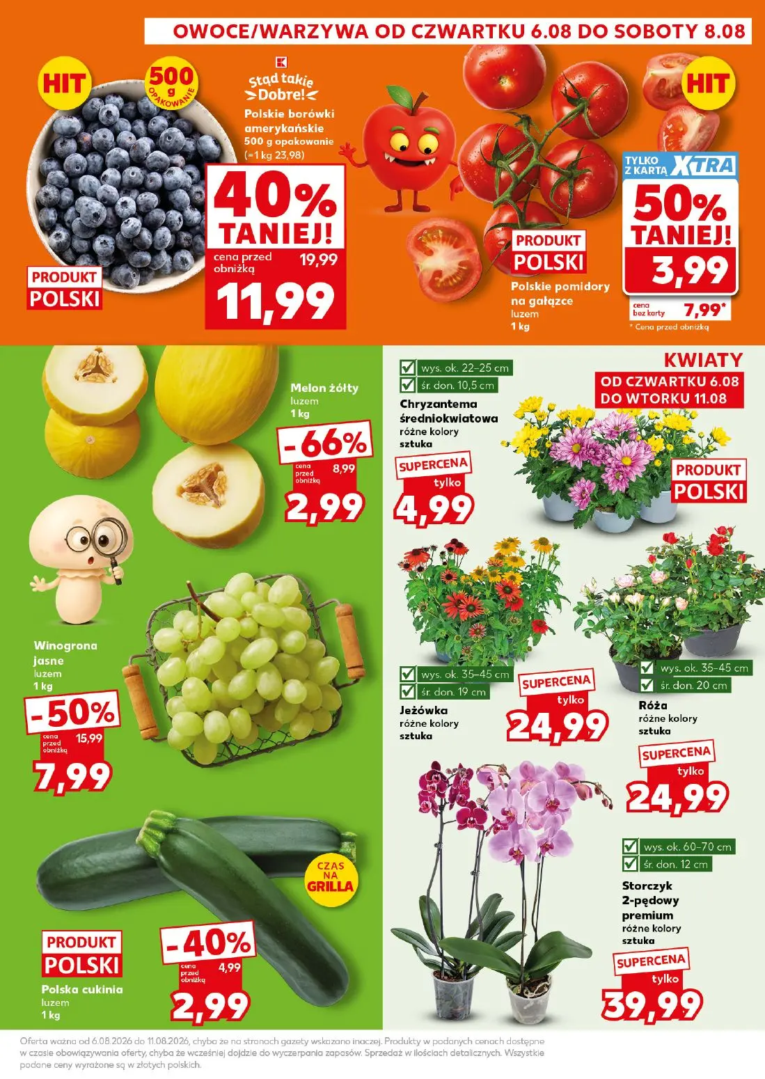 Kaufland gazetka, strona 9 z 30 — Polskie borówki amerykańskie, Winogrona jasne
