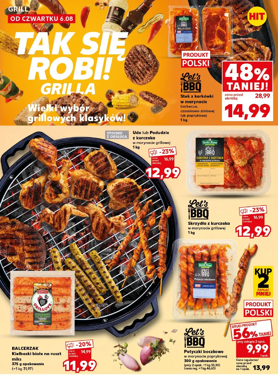 Kaufland gazetka, strona 12 z 30 — Stek z karkówki w marynacie barbecue, czosnkowo-ziołowej lub paprykowej, Udo lub Podudzie…
