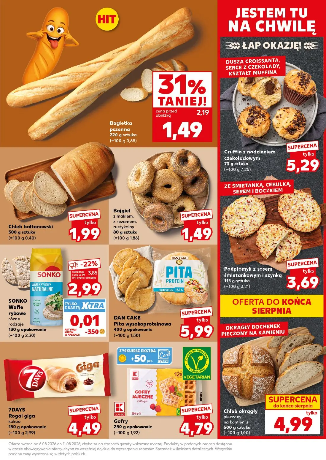 Kaufland gazetka, strona 19 z 30 — Cruffin z nadzieniem czekoladowym, 7DAYS Rogal giga kakao, Gofry