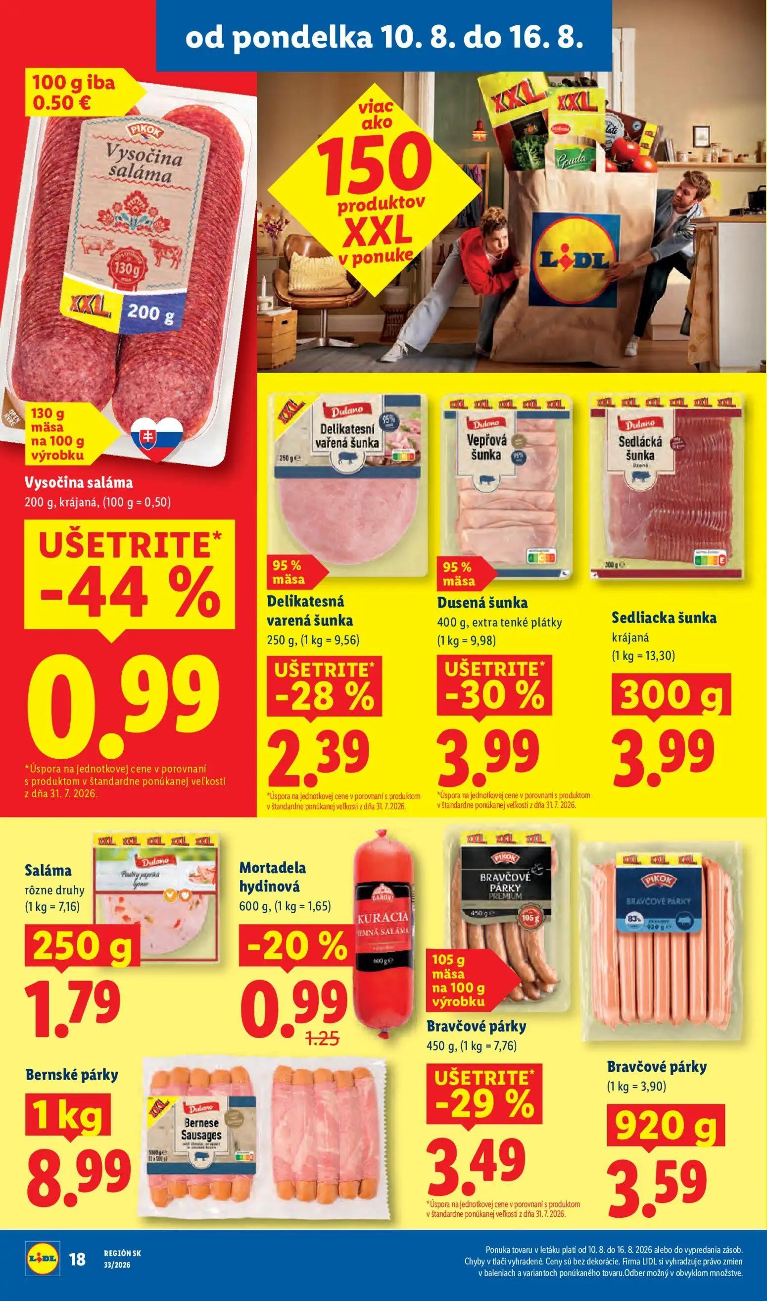 Lidl leták, strana 22 z 97 — Mortadela hydinová