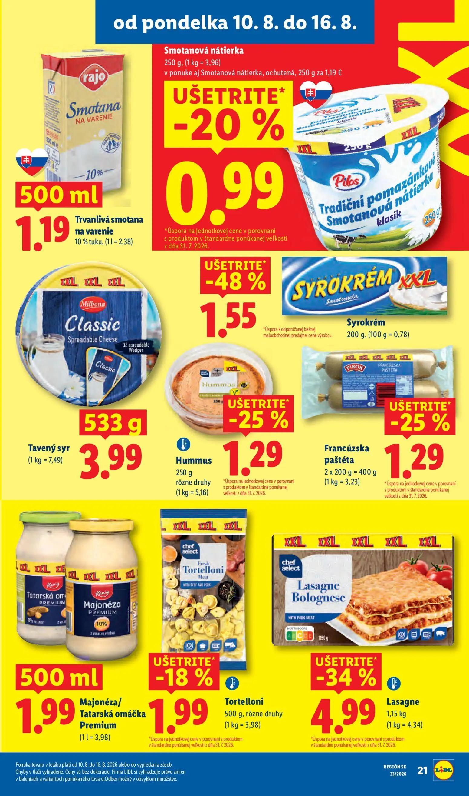 Lidl leták, strana 25 z 97 — Lasagne