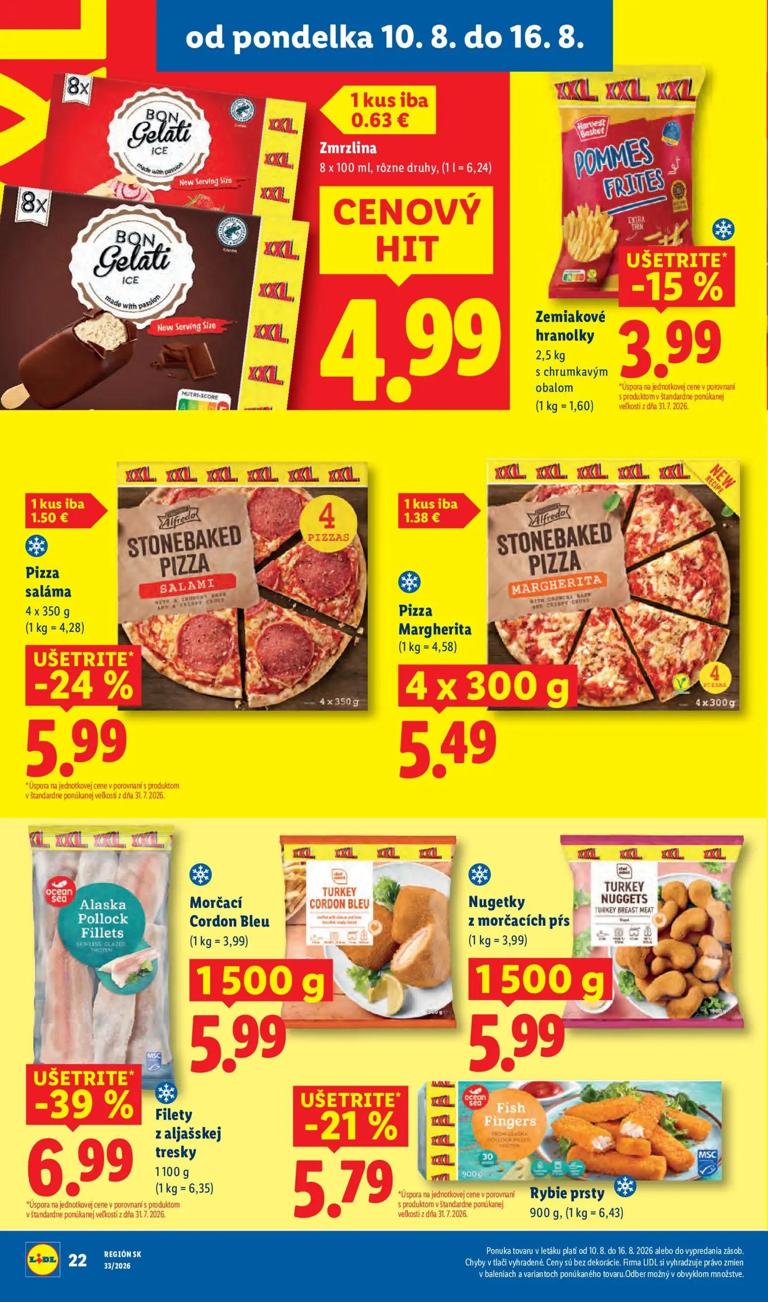 Lidl leták, strana 26 z 97 — Pizza saláma