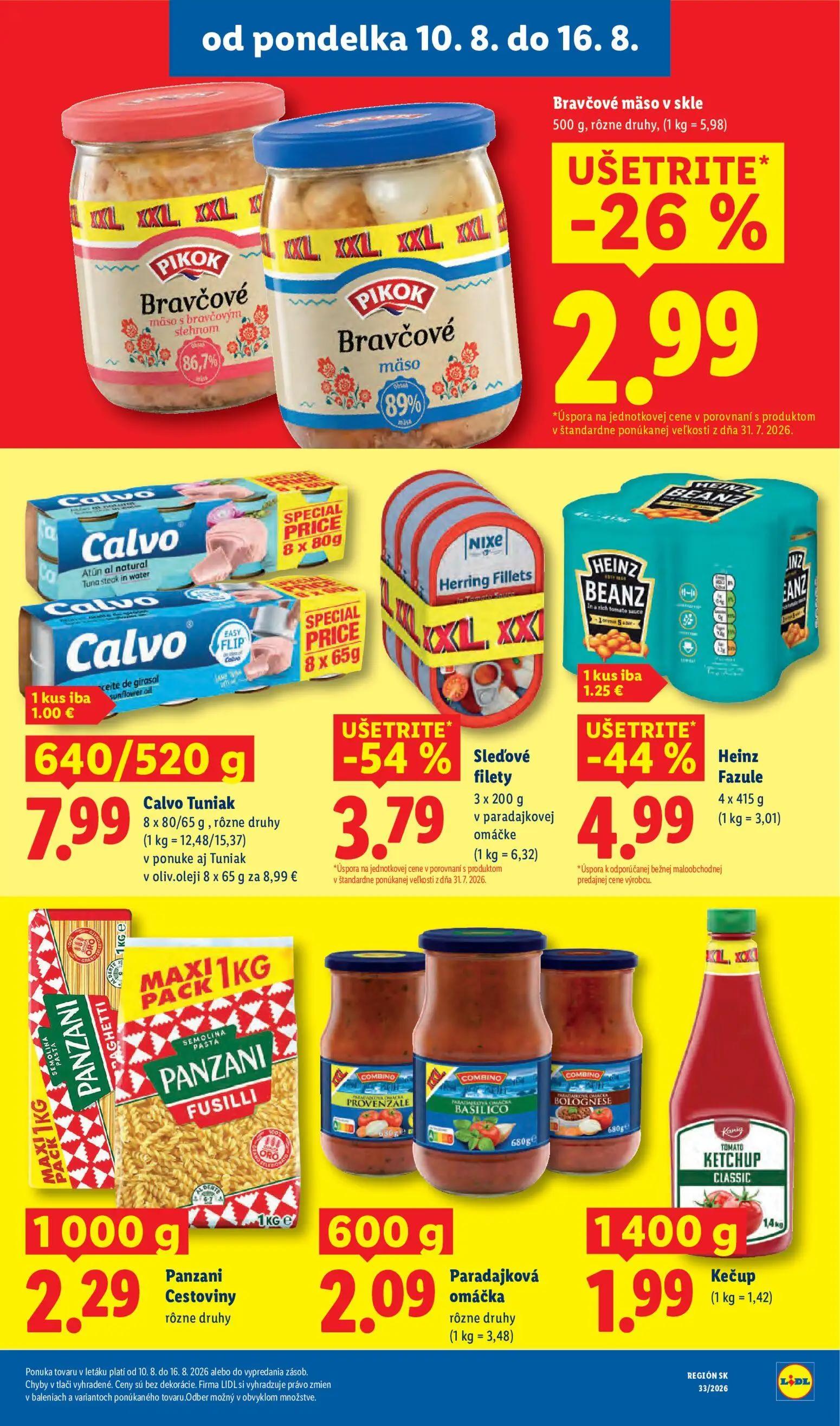 Lidl leták, strana 31 z 97 — Bravčové mäso v skle