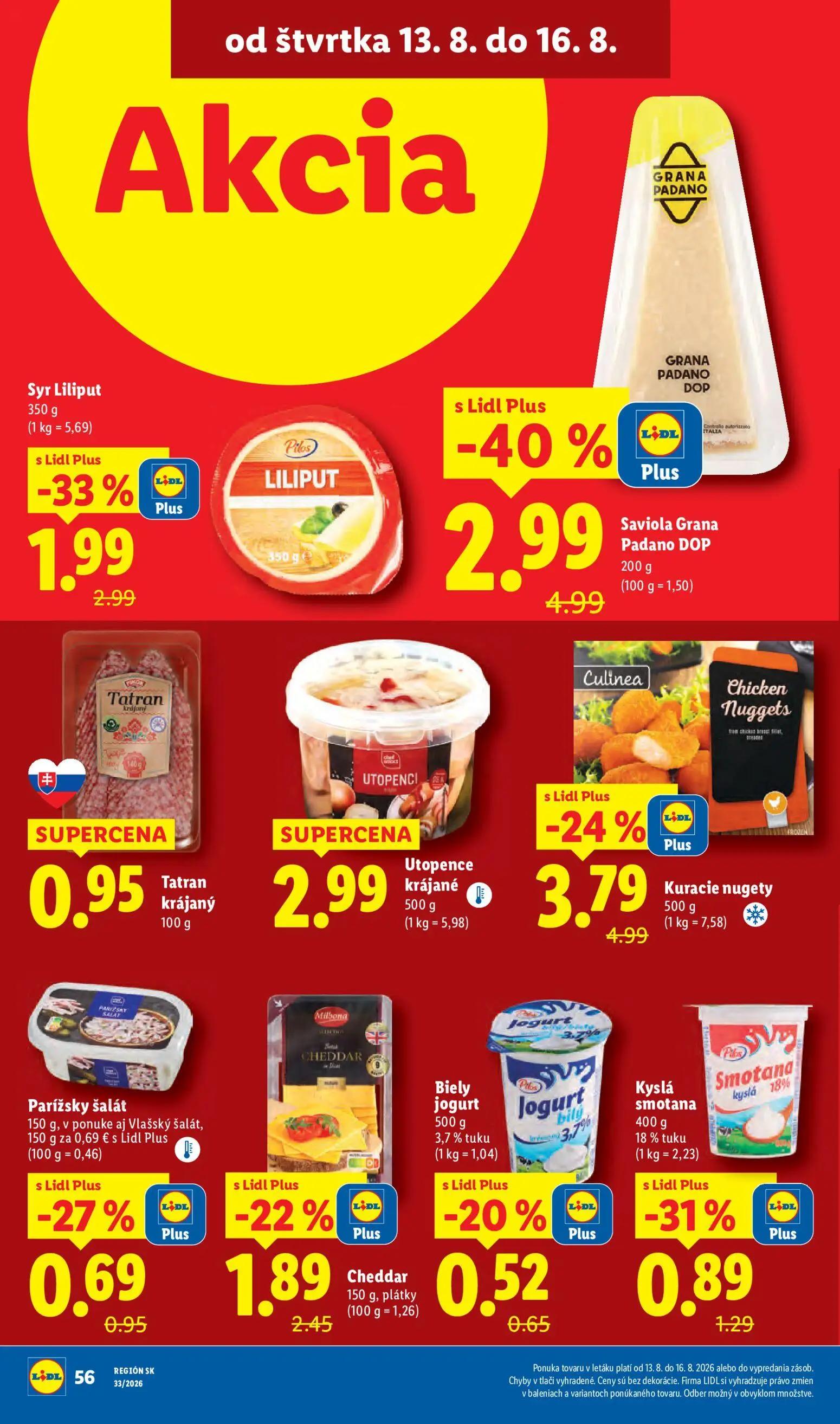 Lidl leták, strana 76 z 97 — Saviola Grana Padano DOP