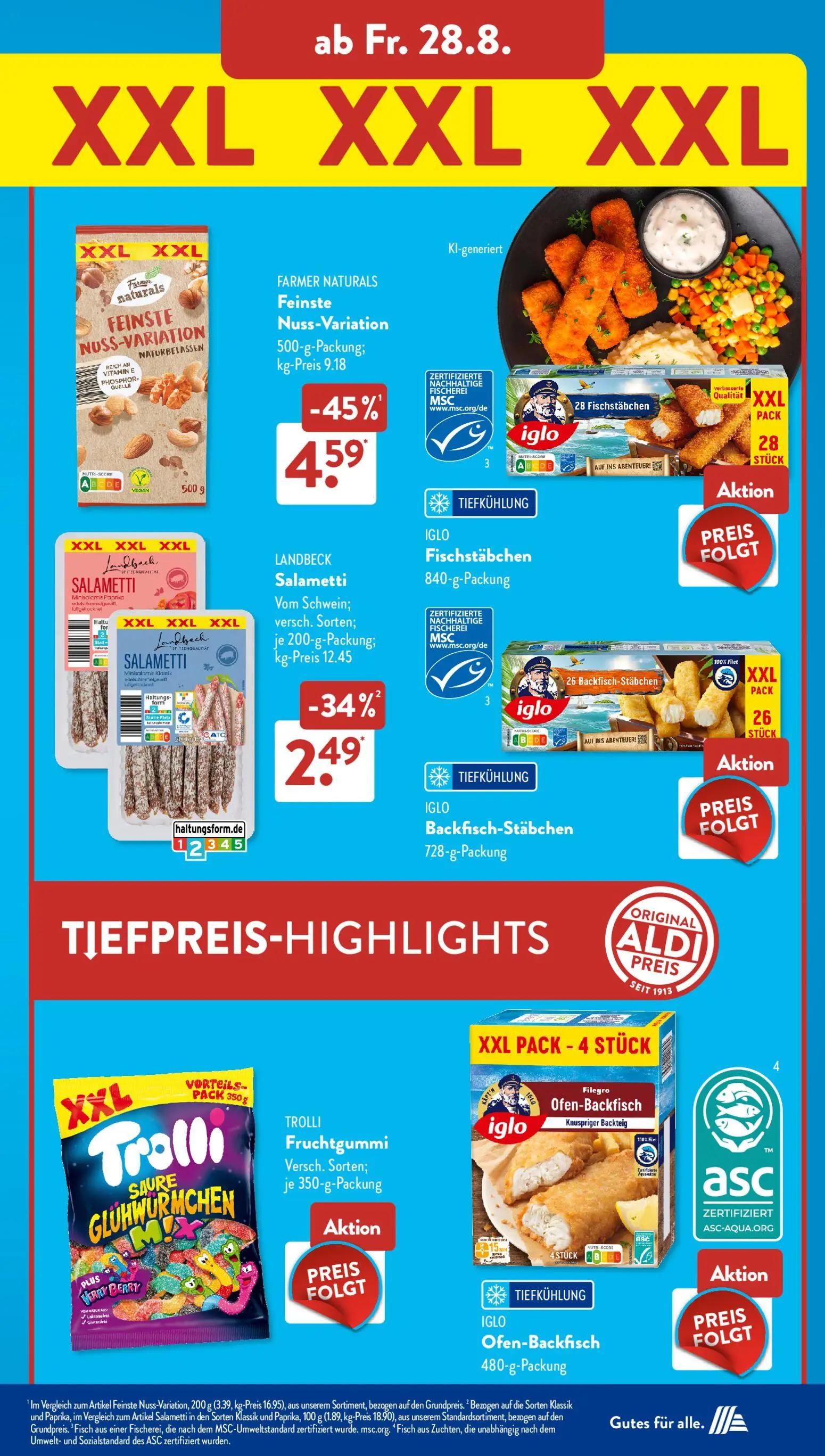 Aldi Süd Prospekt, Seite 11 von 23 — Salametti, Nuss-Variation