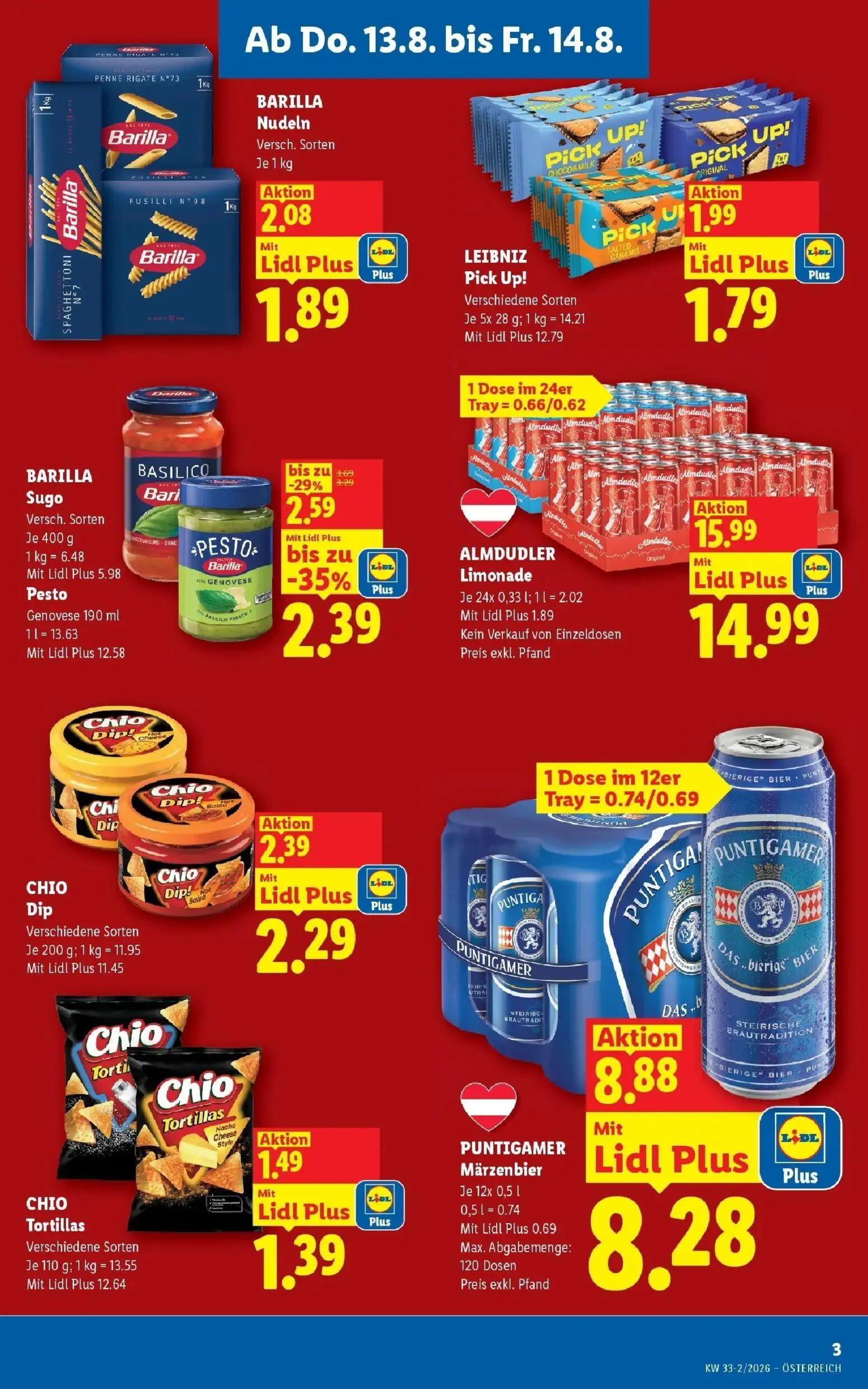 Lidl Prospekt, Seite 3 von 51 — LEIBNIZ Pick Up!
