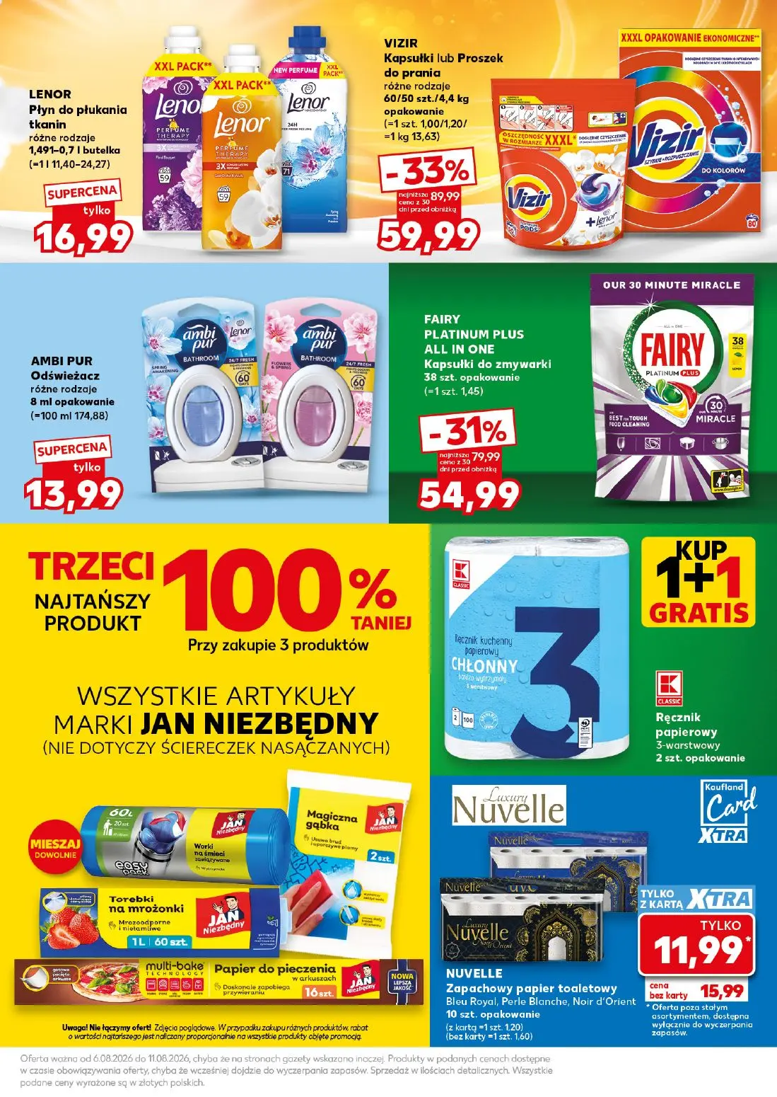 Kaufland gazetka, strona 19 z 24 — Vizir Kapsułki lub Proszek do prania, Fairy Platinum Plus All in One Kapsułki do zmywarki…
