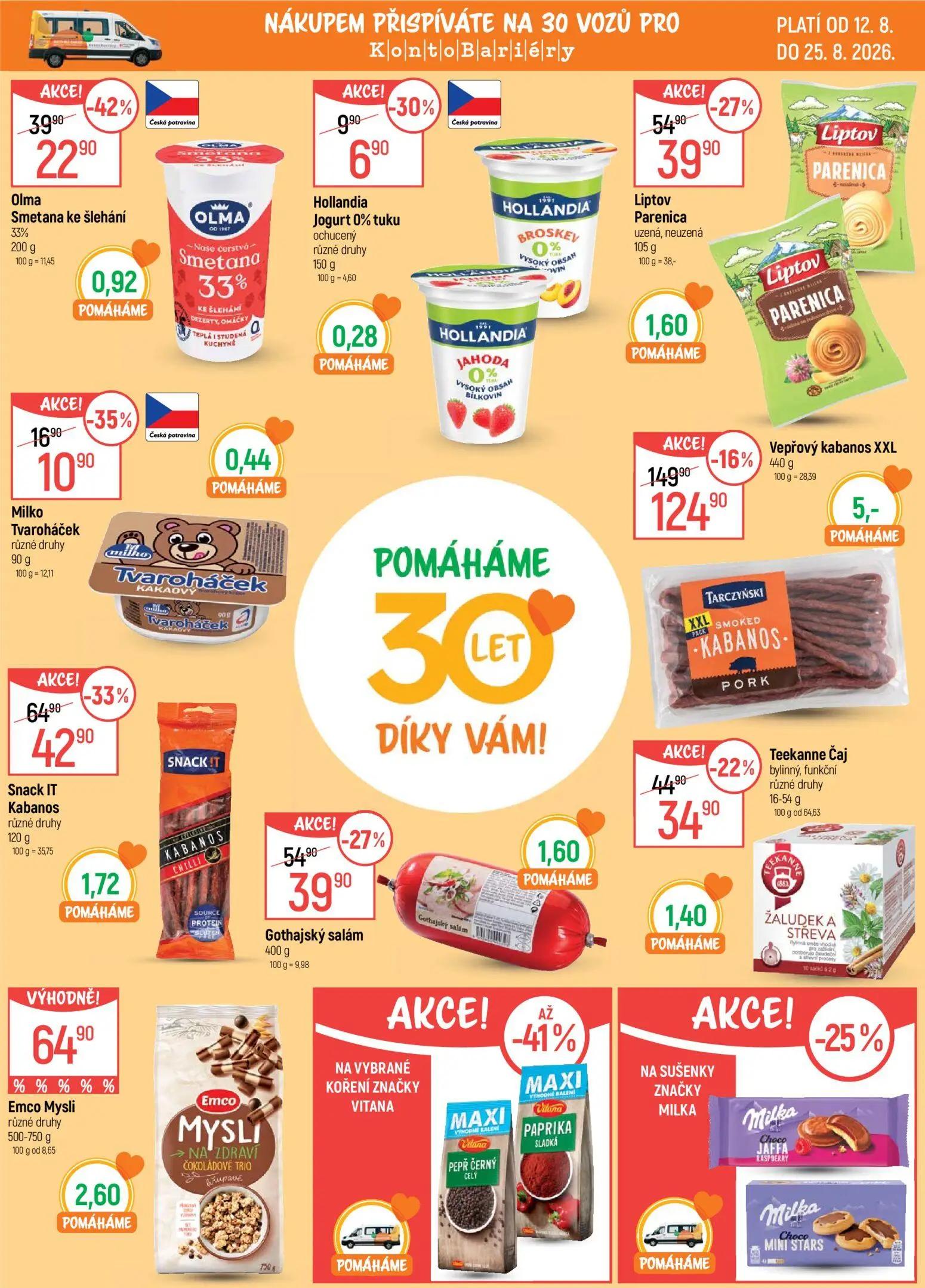 GLOBUS leták, strana 15 z 50 — Vepřový kabanos XXL, Snack IT Kabanos, Olma Smetana ke šlehání