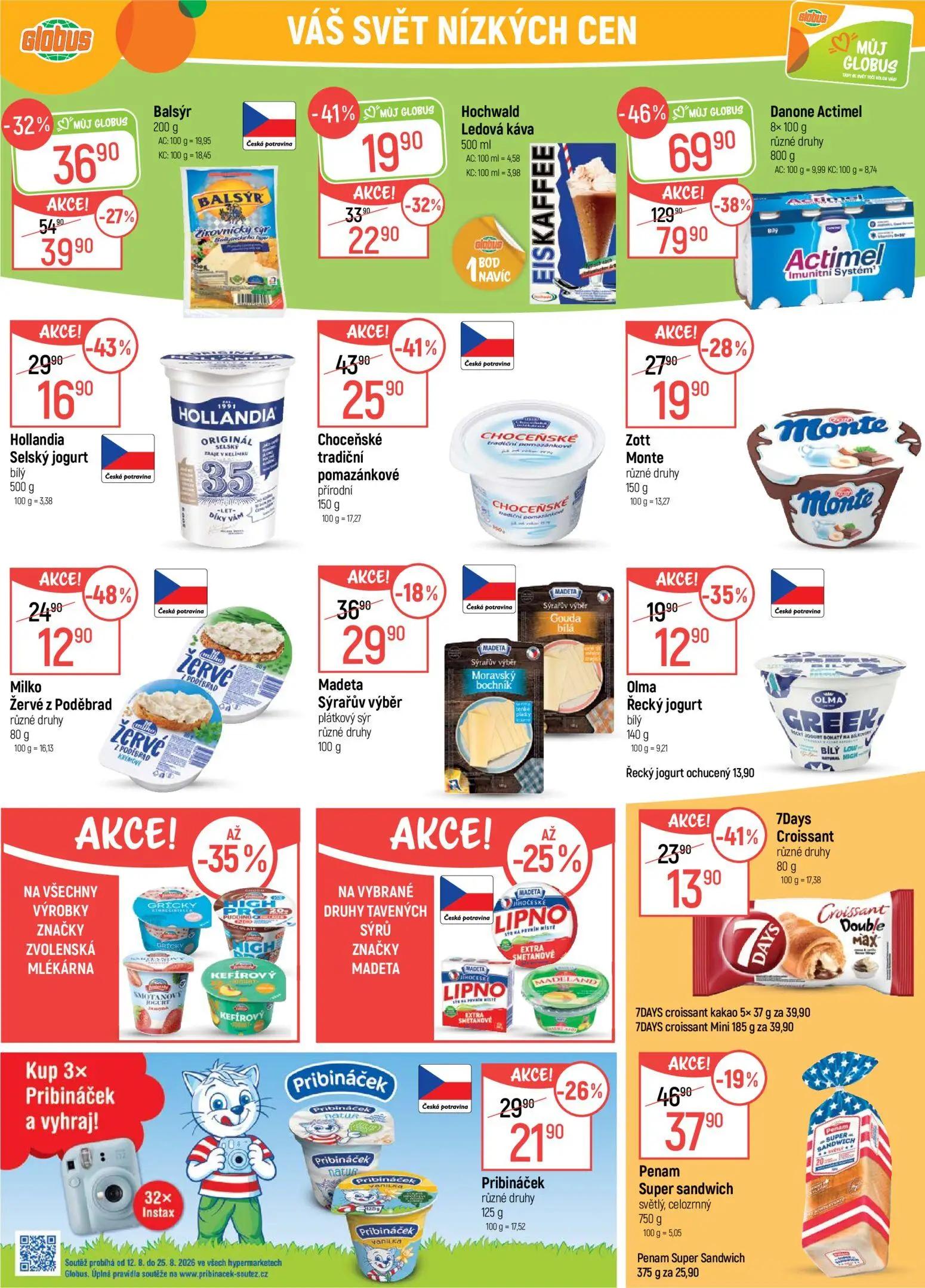 GLOBUS leták, strana 29 z 50 — Danone Actimel, Danone Actimel, Choceňské tradiční pomazánkové přírodní