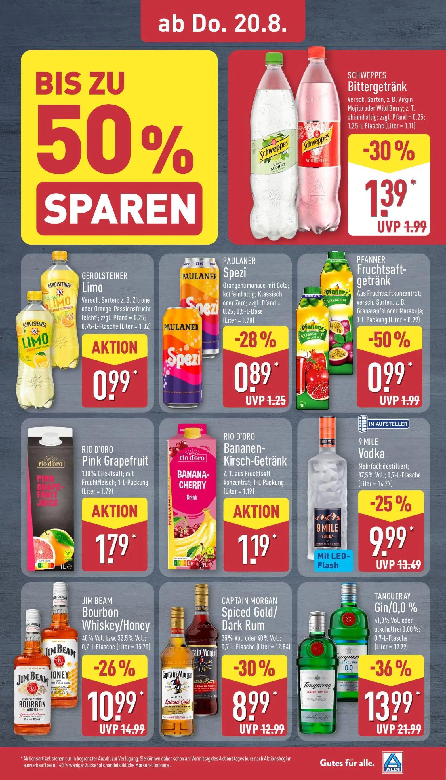 Aldi Nord Prospekt, Seite 31 von 39 — TANQUERAY Gin/0,0%