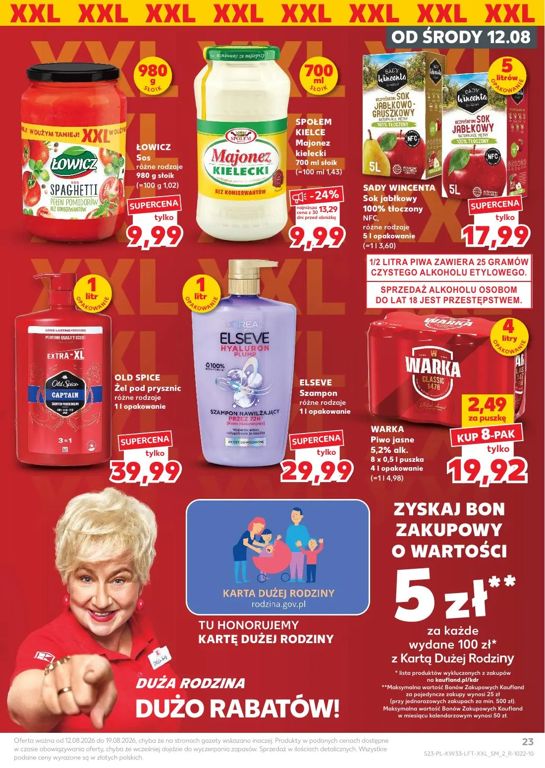Kaufland gazetka, strona 23 z 64 — WARKA Piwo jasne 5,2% alk.