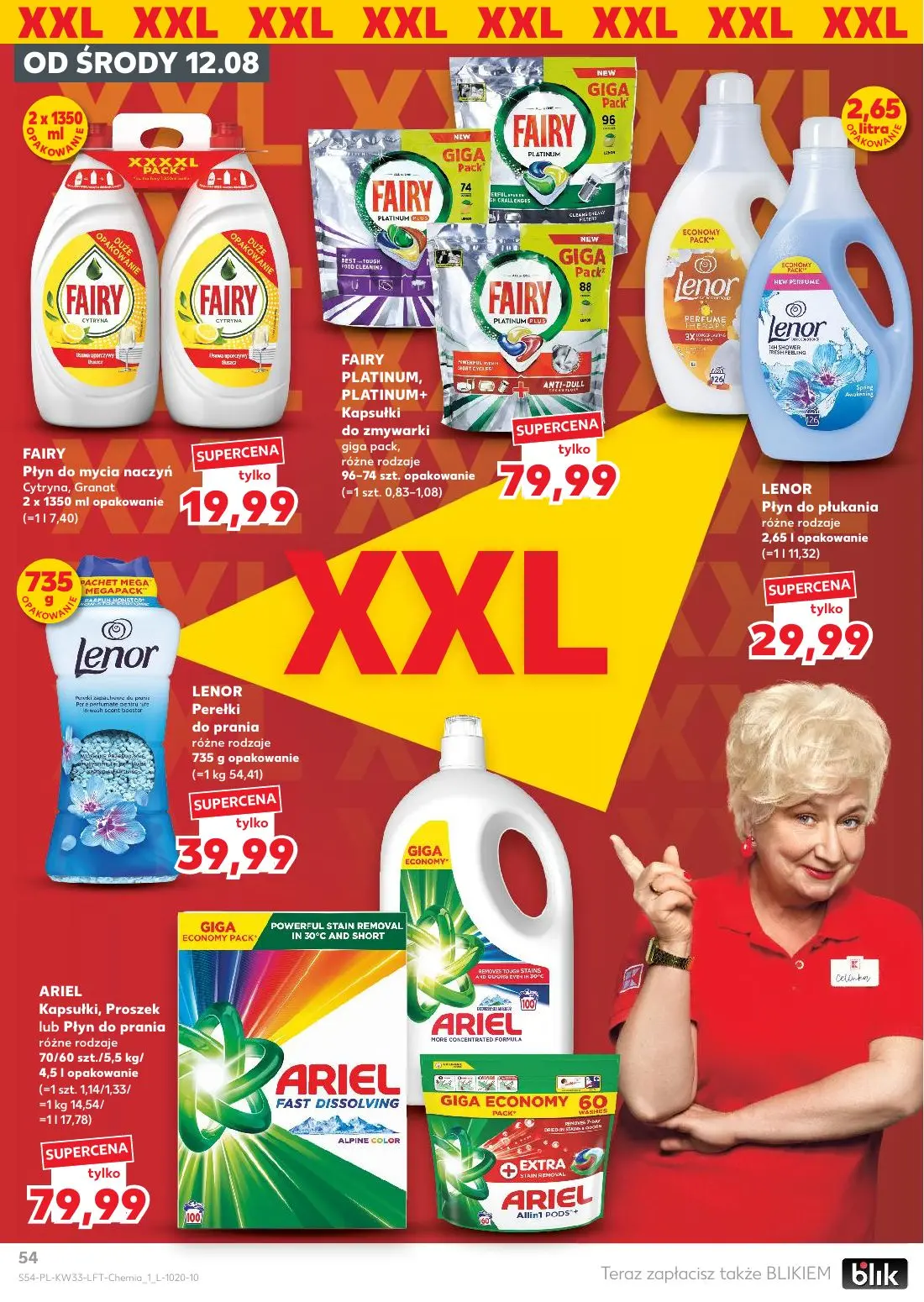 Kaufland gazetka, strona 54 z 64 — FAIRY Płyn do mycia naczyń Cytryna, Granat, FAIRY PLATINUM, PLATINUM+ Kapsułki do zmywark…