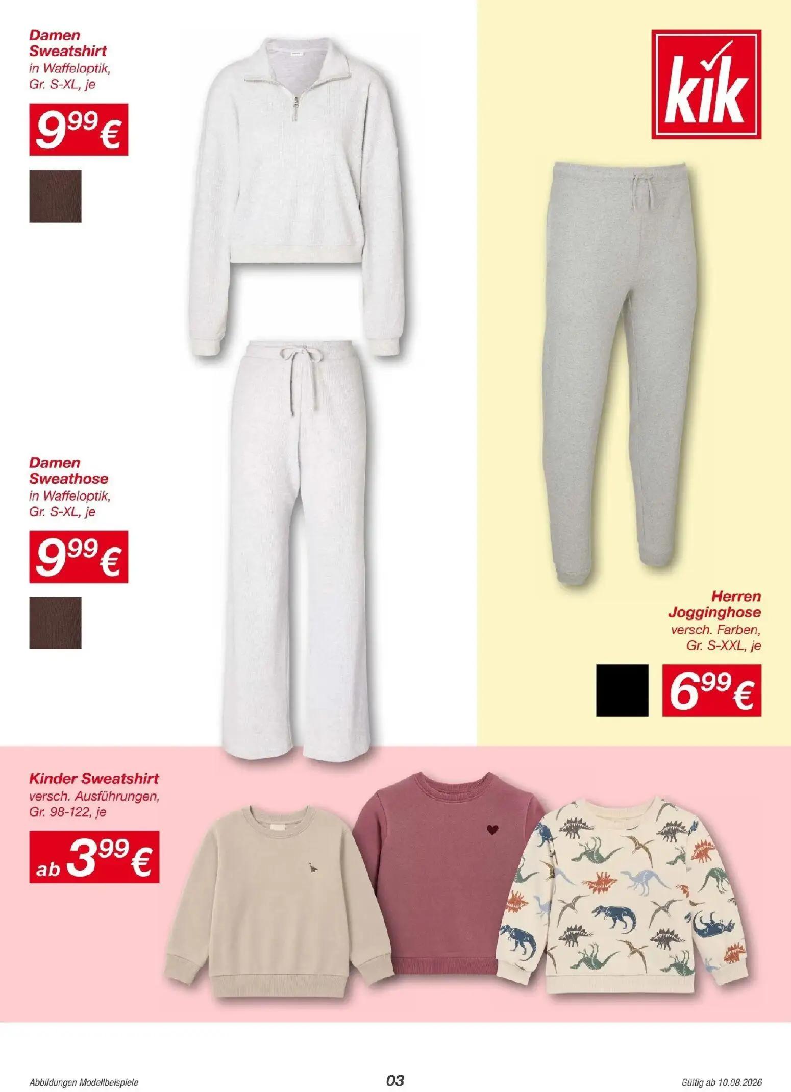 Interspar Prospekt, Seite 3 von 23 — Damen Sweatshirt, Damen Sweathose, Herren Jogginghose