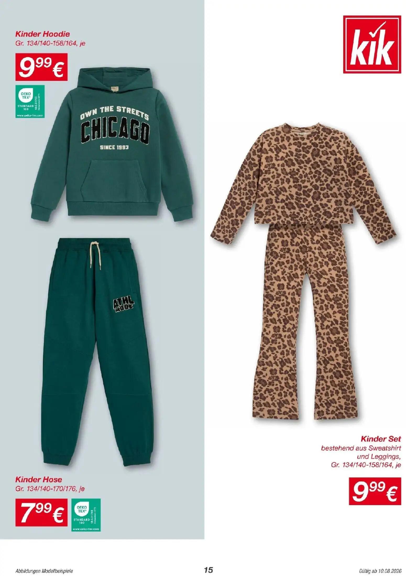 Hofer Prospekt, Seite 15 von 23 — Kinder Hoodie Gr. 134/140-158/164, je, Kinder Hose Gr. 134/140-170/176, je, Kinder Set bes…