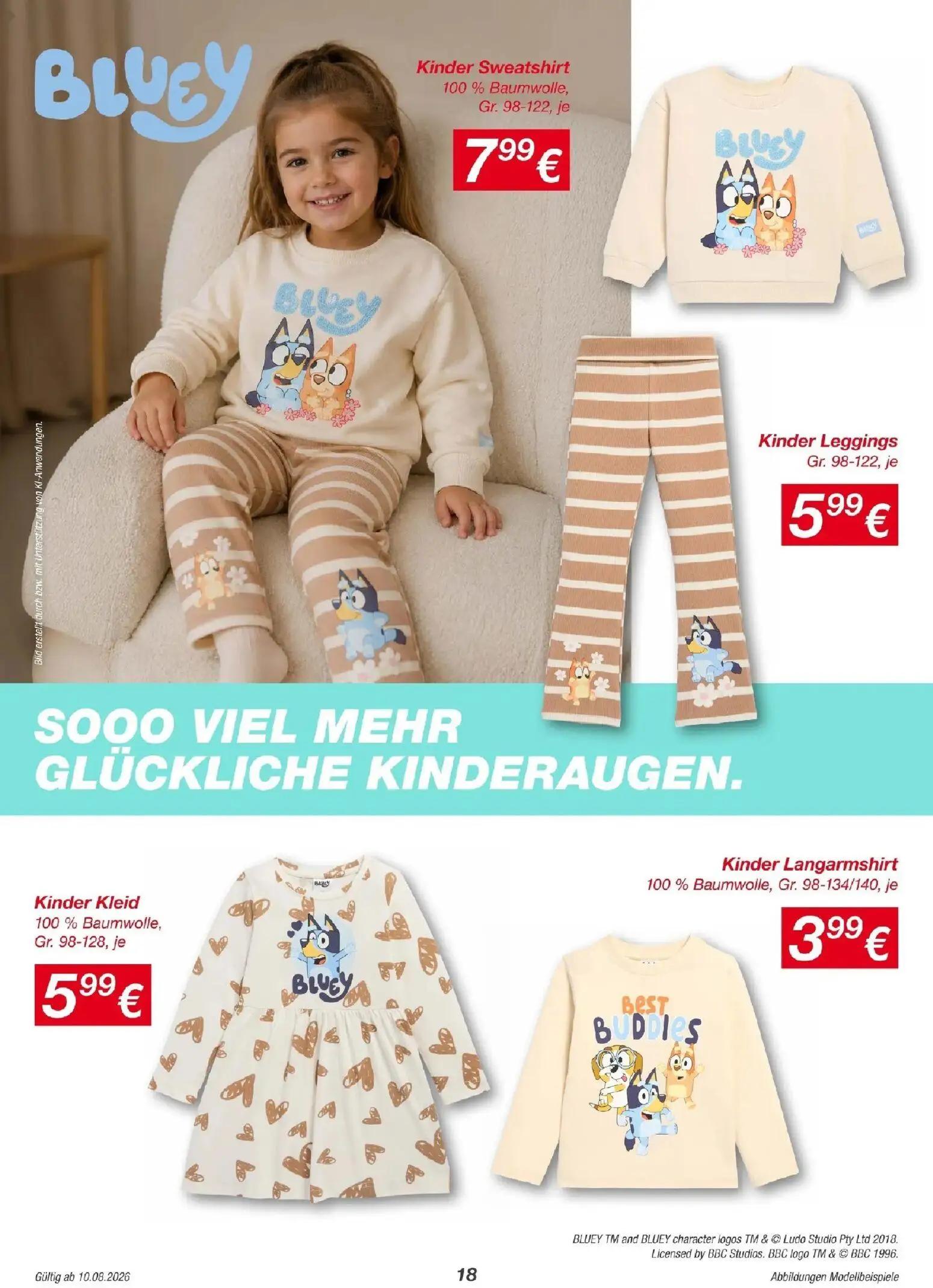 Hofer Prospekt, Seite 18 von 23 — Kinder Sweatshirt, Kinder Leggings, Kinder Kleid
