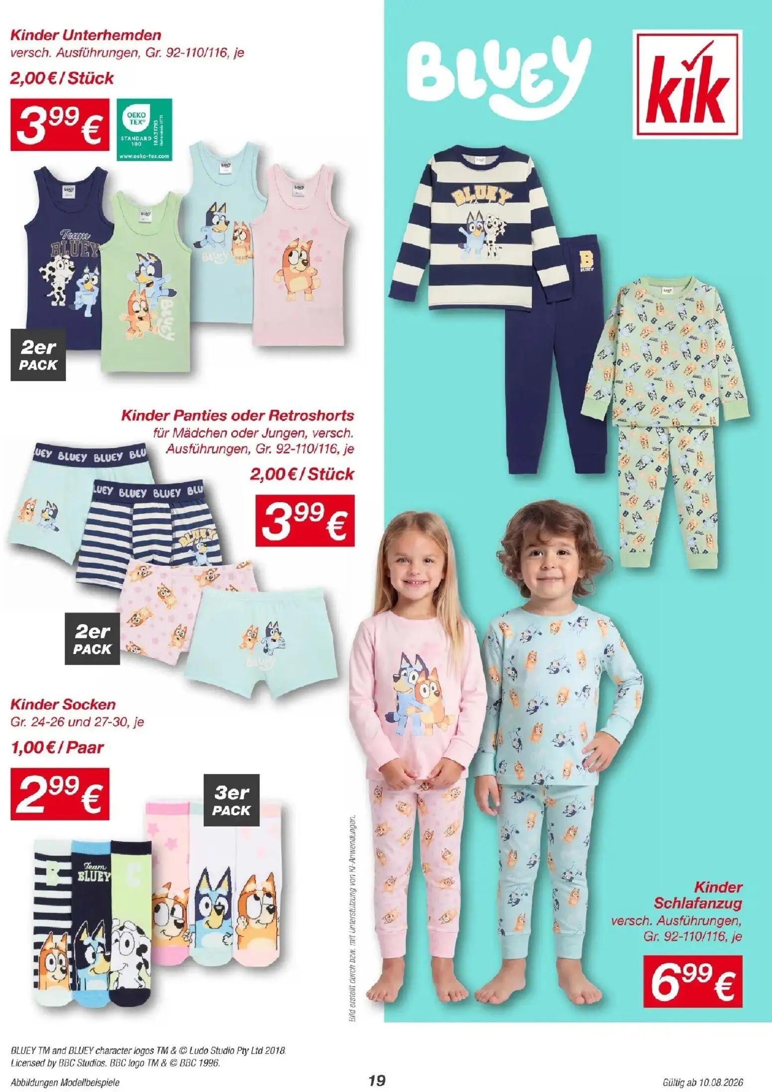 Hofer Prospekt, Seite 19 von 23 — Kinder Unterhemden, Kinder Panties oder Retroshorts, Kinder Socken