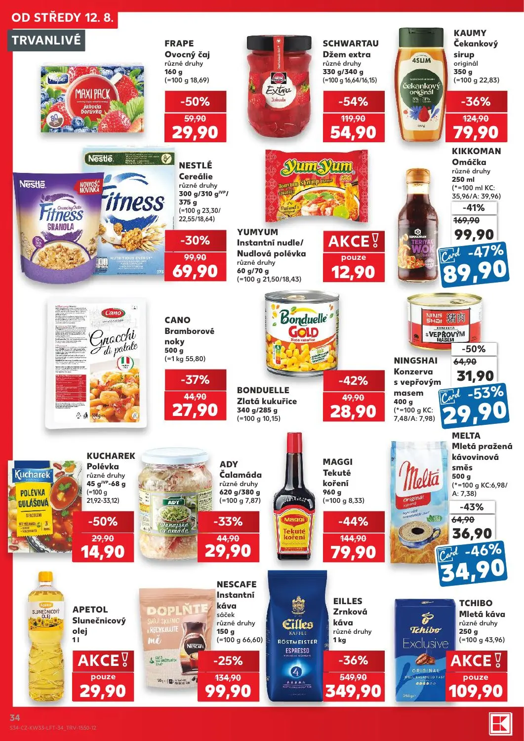Kaufland leták, strana 34 z 52 — EILLES Zrnková káva