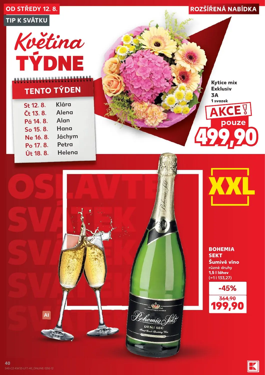Kaufland leták, strana 40 z 52 — BOHEMIA SEKT Šumivé víno