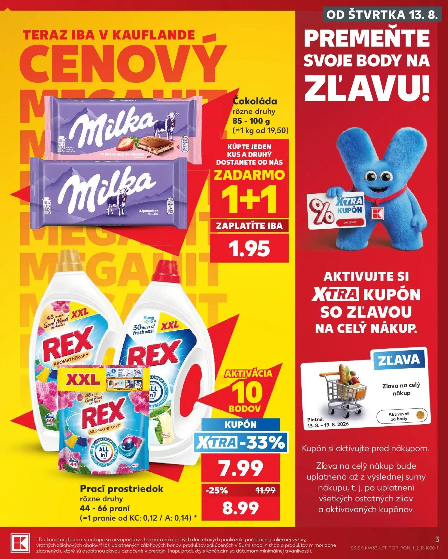 Kaufland leták, strana 3 z 80 — REX Prací prostriedok