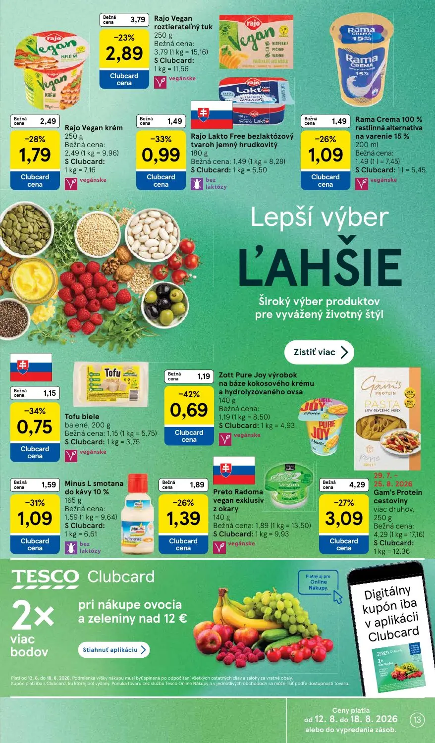 Tesco leták, strana 13 z 54 — Tofu biele