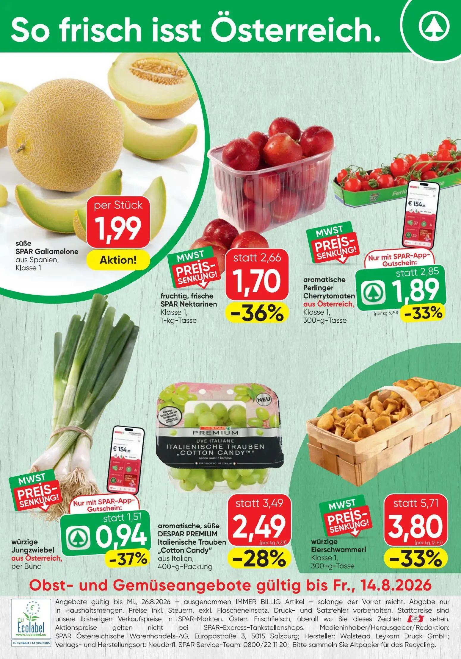Spar Prospekt, Seite 20 von 20