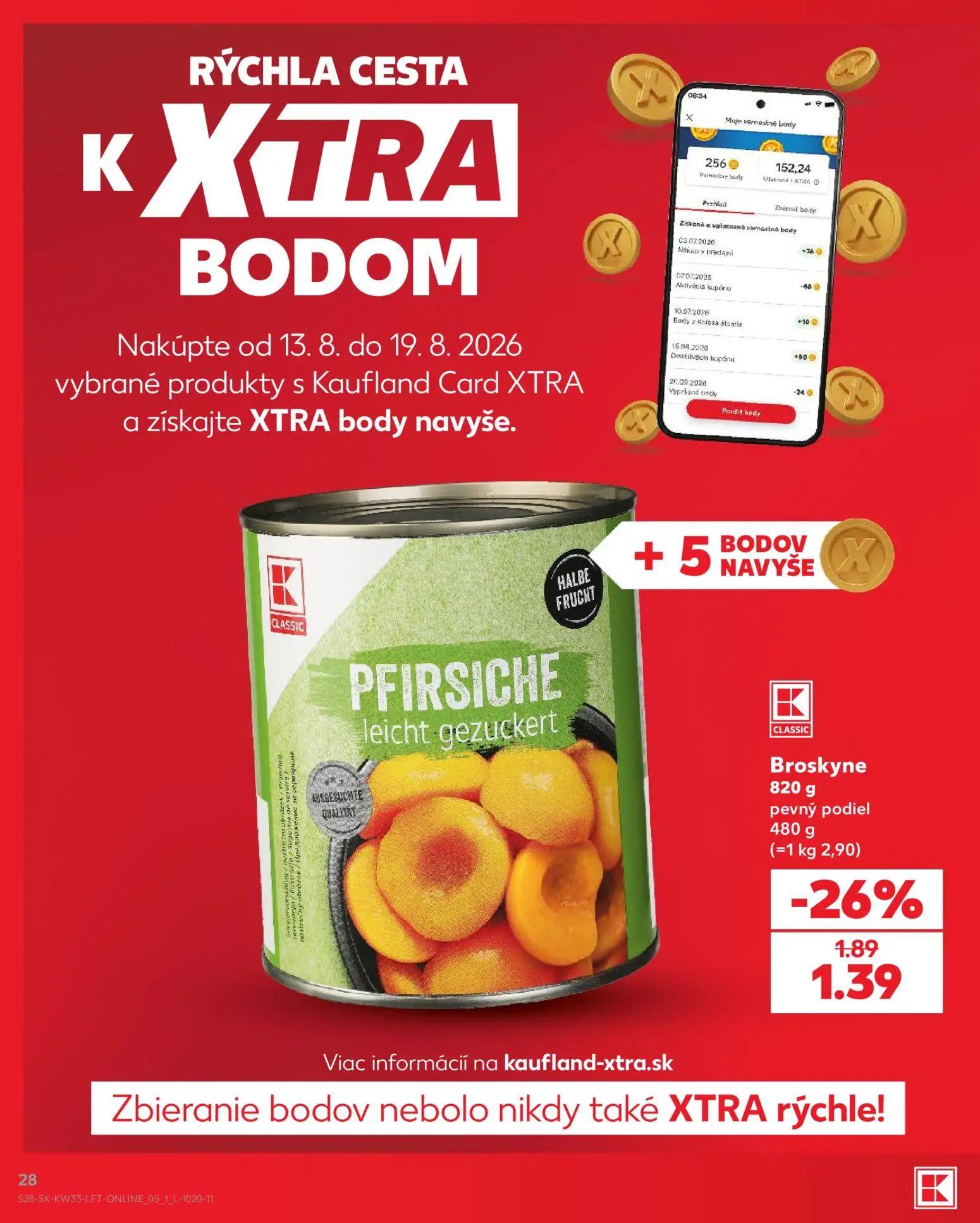Kaufland leták, strana 28 z 80 — Broskyne