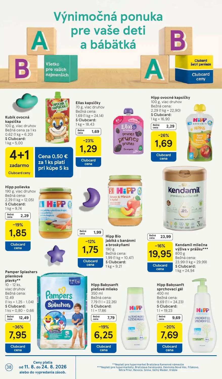 Tesco leták, strana 38 z 54 — Kendamil mliečna výživa v prášku