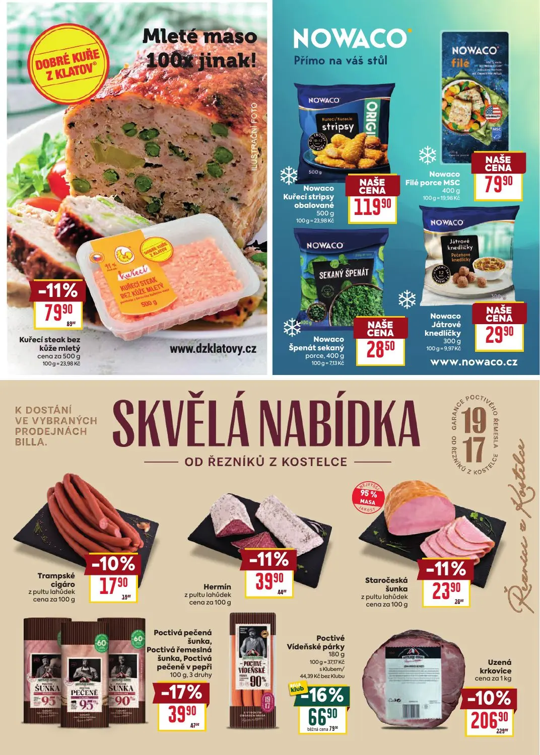 Billa leták, strana 5 z 30 — Staročeská šunka