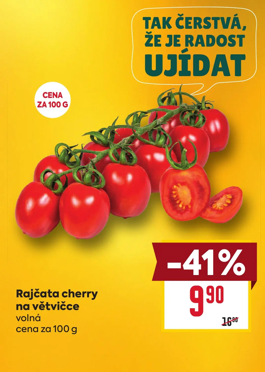 Billa leták, strana 6 z 35 — Rajčata cherry na větvičce volná