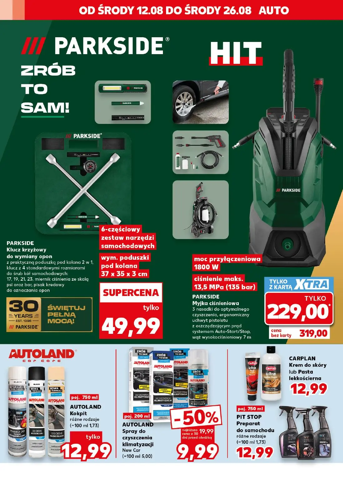 Kaufland gazetka, strona 6 z 16 — AUTOLAND Spray do czyszczenia klimatyzacji New Car, AUTOLAND Kokpit, CARPLAN Krem do skóry…