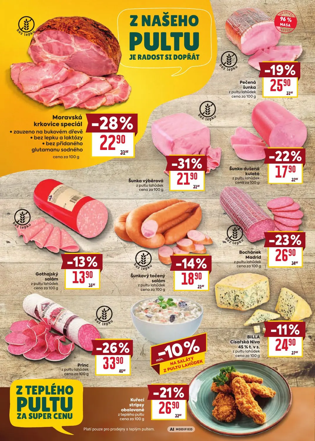 Billa leták, strana 10 z 35 — Princ, Šunka výběrová, Bochánek Madrid