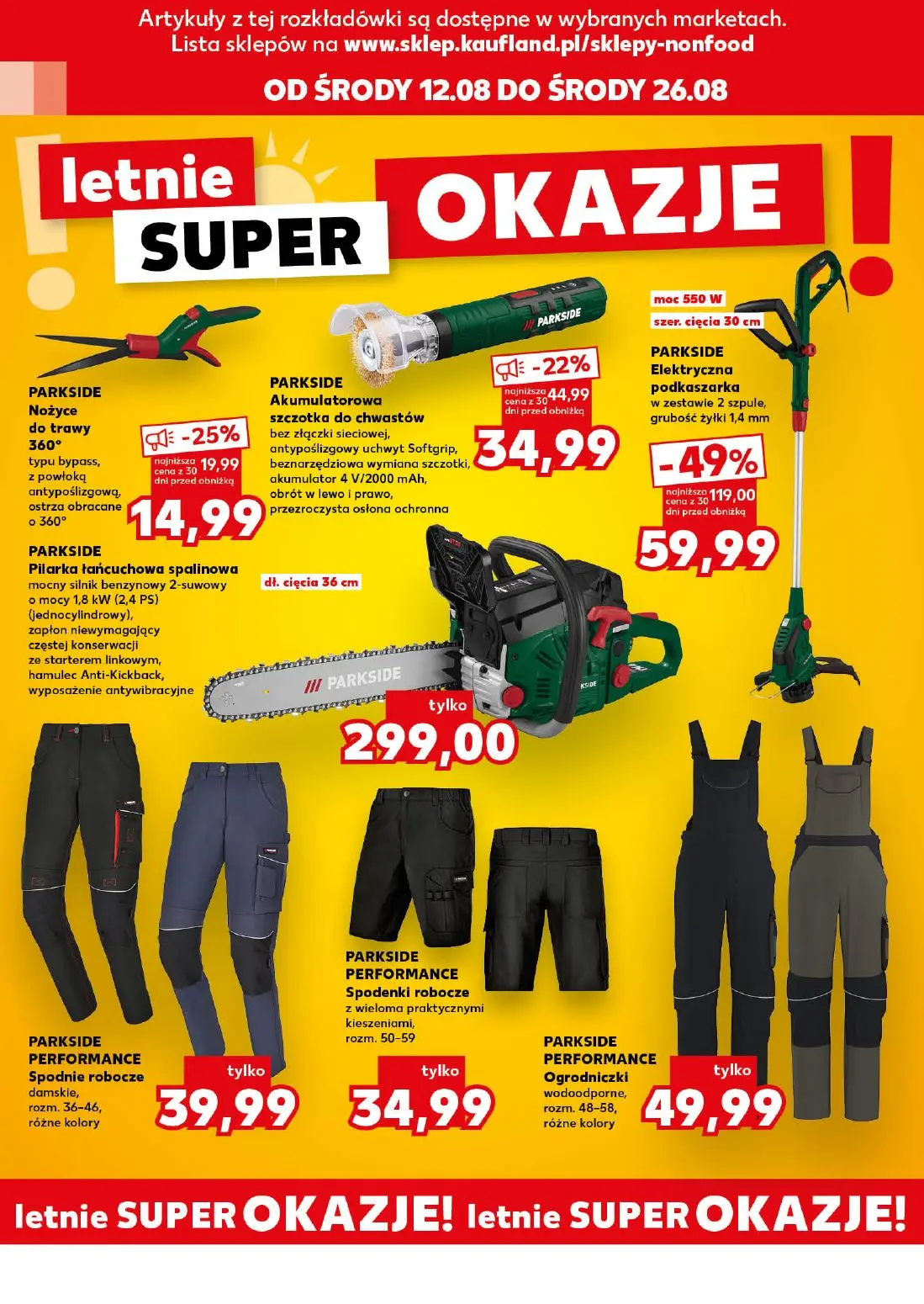 Kaufland gazetka, strona 8 z 16 — PARKSIDE Elektryczna podkaszarka, PARKSIDE Akumulatorowa szczotka do chwastów, PARKSIDE No…