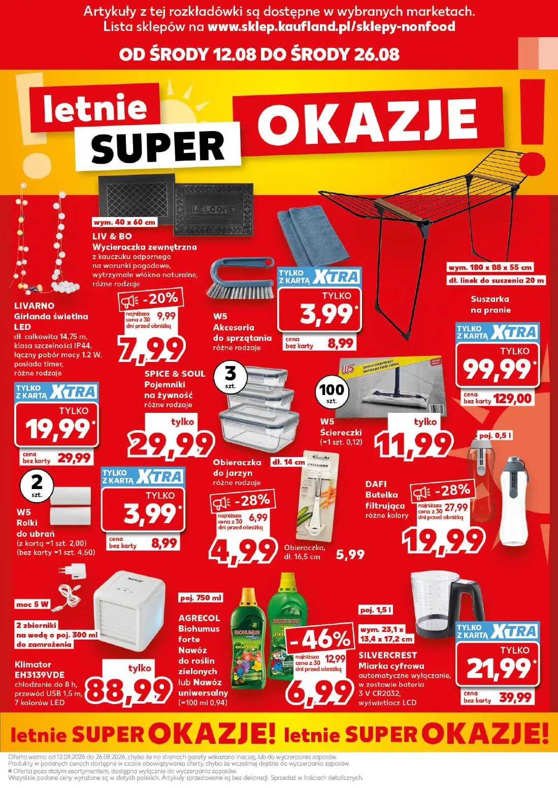 Kaufland gazetka, strona 9 z 16 — Suszarka na pranie, DAFI Butelka filtrująca, W5 Akcesoria do sprzątania
