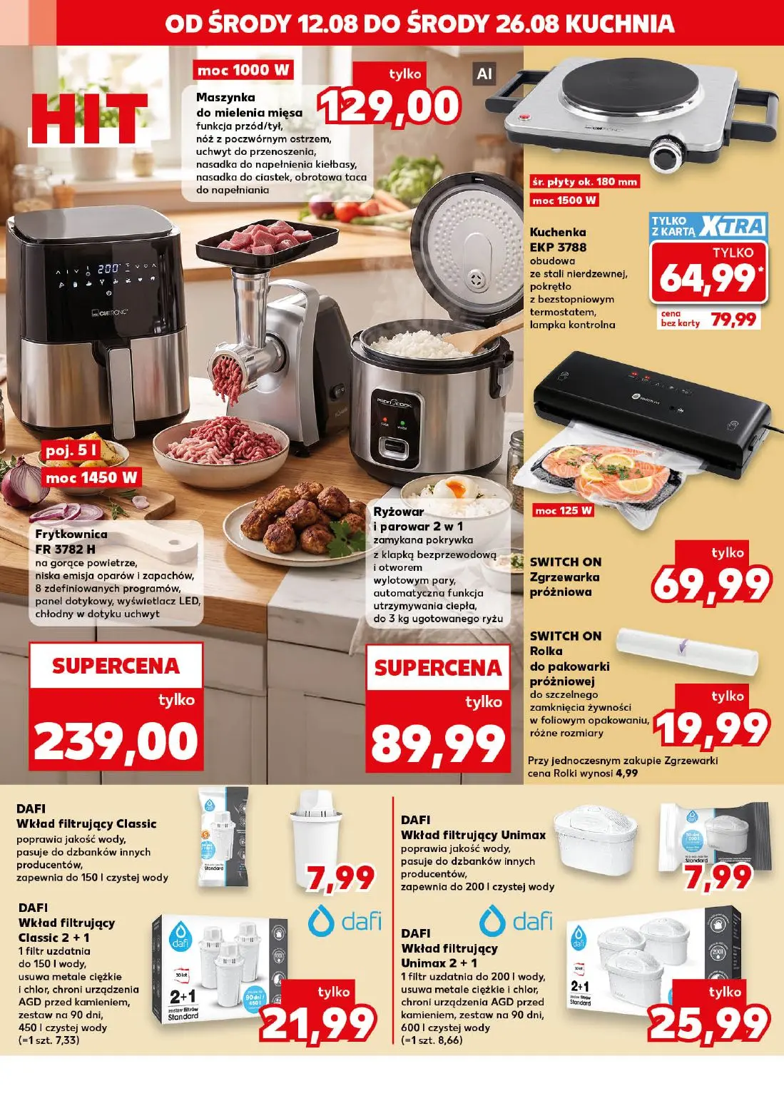 Kaufland gazetka, strona 12 z 16 — Kuchenka EKP 3788, Maszynka do mielenia mięsa, Frytkownica FR 3782 H