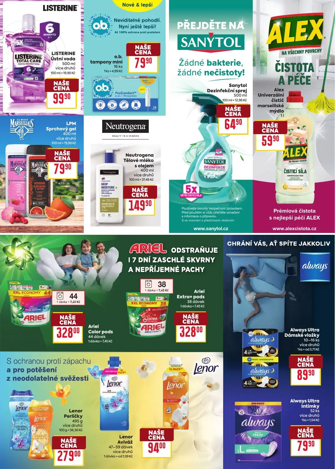 Billa leták, strana 27 z 30 — LISTERINE Ústní voda, Ariel Color pods, Lenor Aviváž