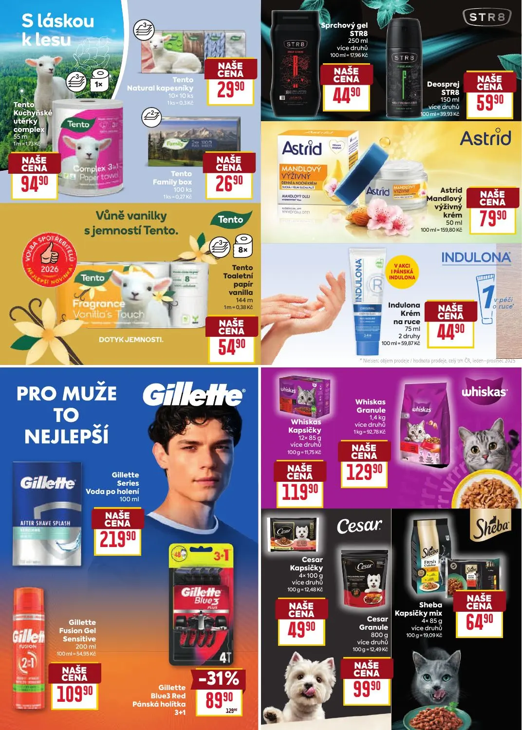 Billa leták, strana 28 z 30 — Whiskas Kapsičky, Whiskas Granule, Cesar Kapsičky