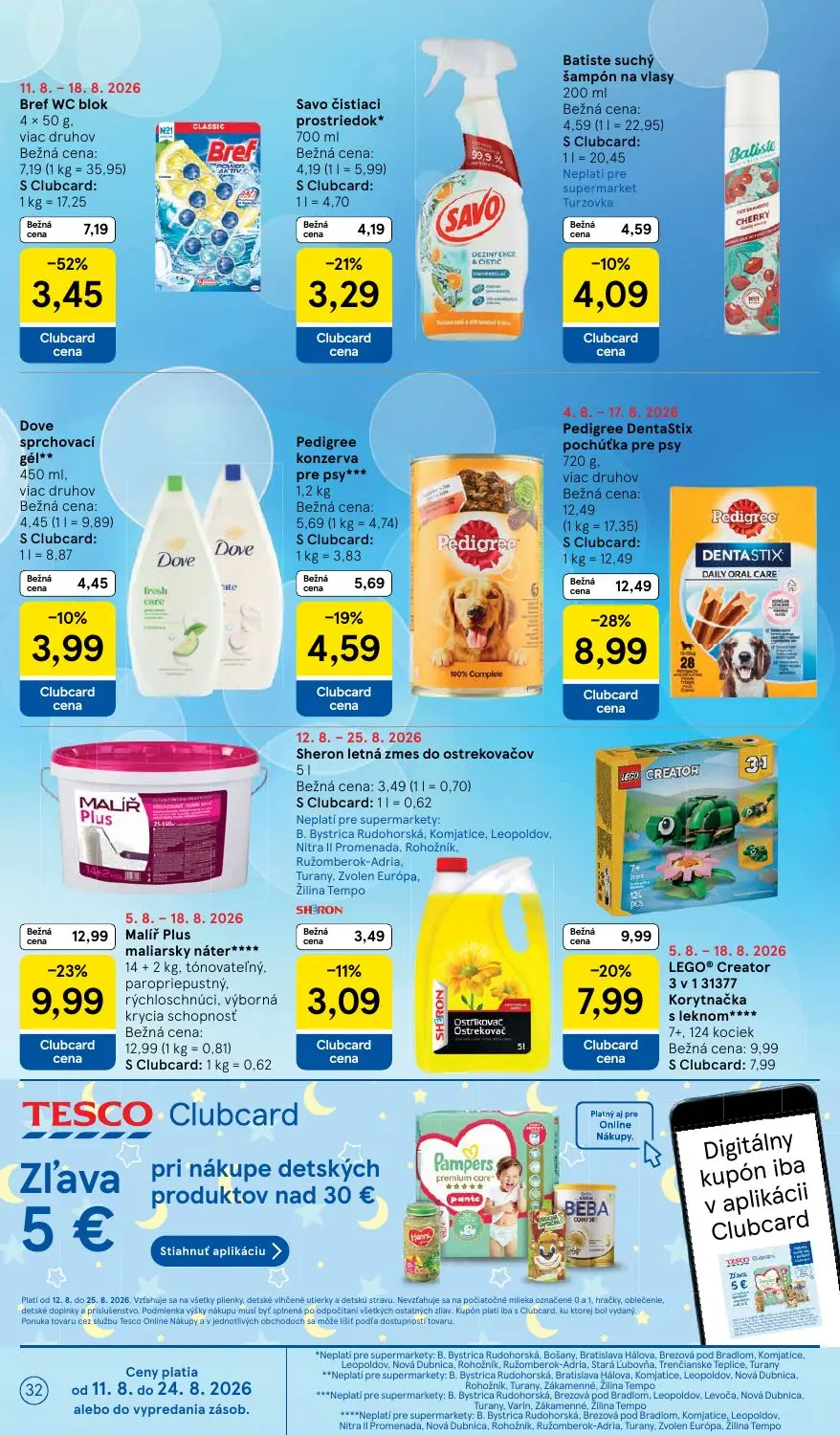 Tesco Supermarket leták, strana 32 z 34