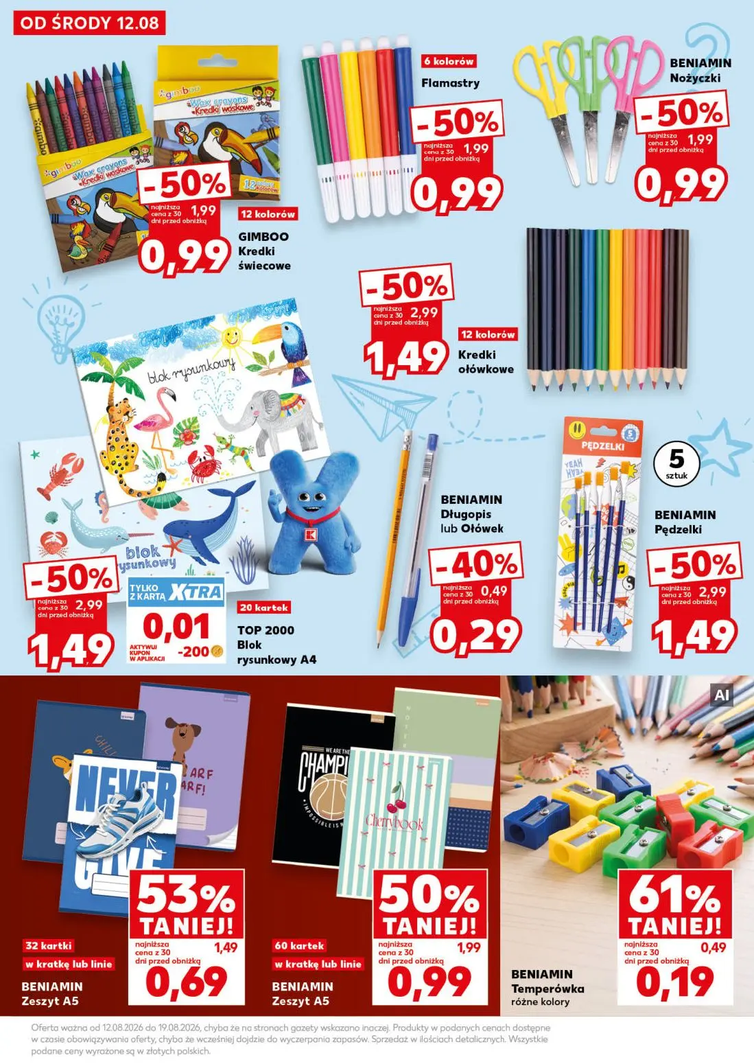 Kaufland gazetka, strona 5 z 40 — Kredki ołówkowe, Pędzelki, Flamastry