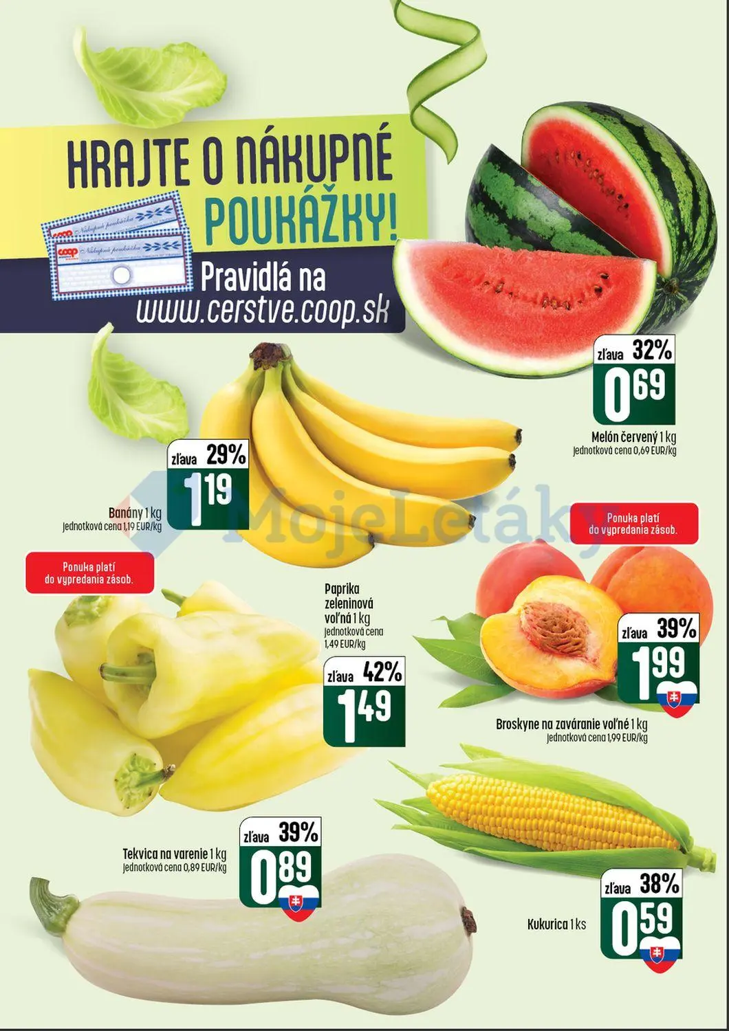 Coop Tempo leták, strana 6 z 64 — Broskyne na zaváranie voľné, Paprika zeleninová voľná, Tekvica na varenie