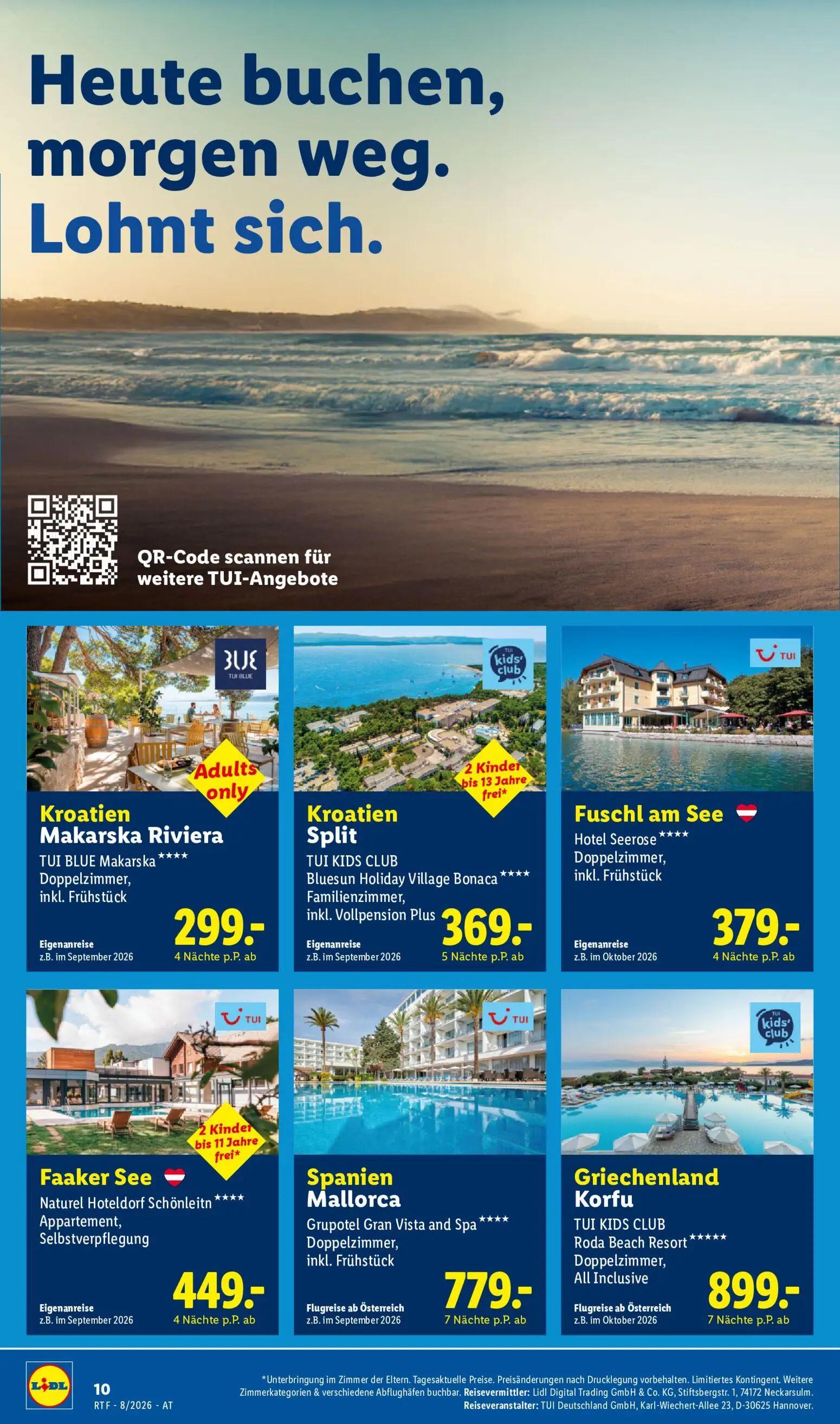 Lidl Prospekt, Seite 10 von 20 — Makarska Riviera, Split, Fuschl am See