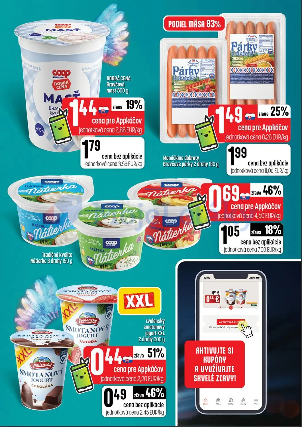 Coop Tempo leták, strana 17 z 64 — Mamičkine dobroty Bravčové párky, Tradičná kvalita Nátierka, Bravčová masť