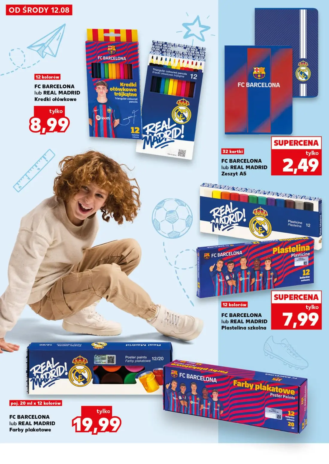 Kaufland gazetka, strona 18 z 40 — Kredki ołówkowe trójkątne, Zeszyt A5, Plastelina szkolna