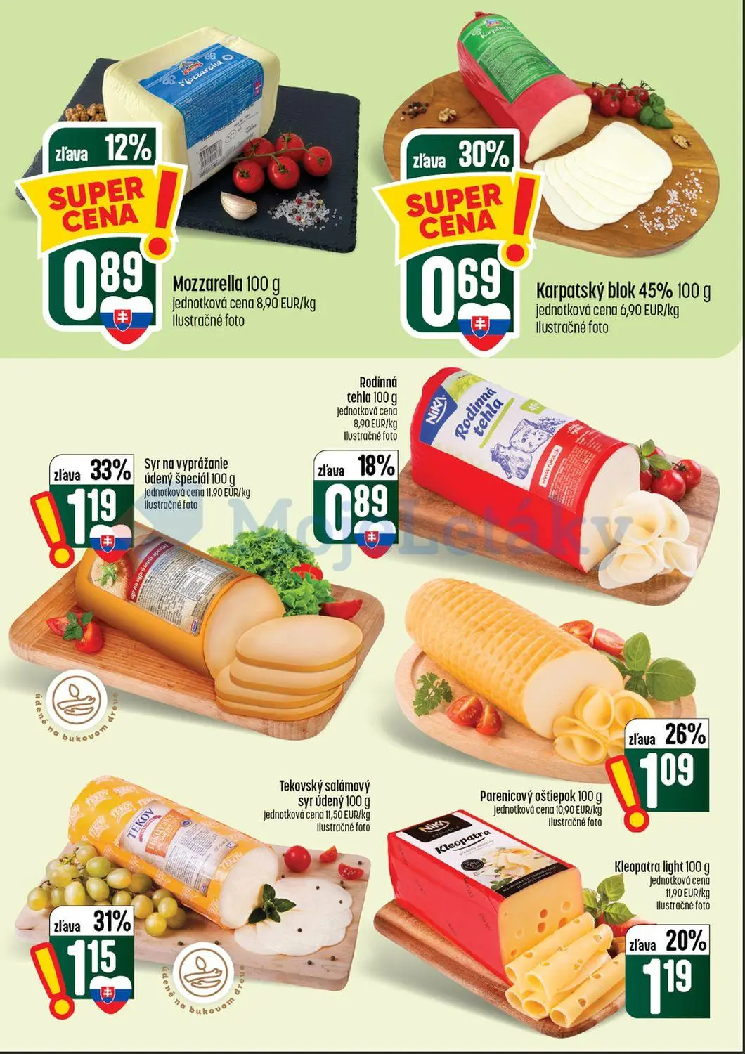 Coop Tempo leták, strana 18 z 64 — Syr na vyprážanie údený špeciál, Tekovský salámový syr údený, Parenicový oštiepok
