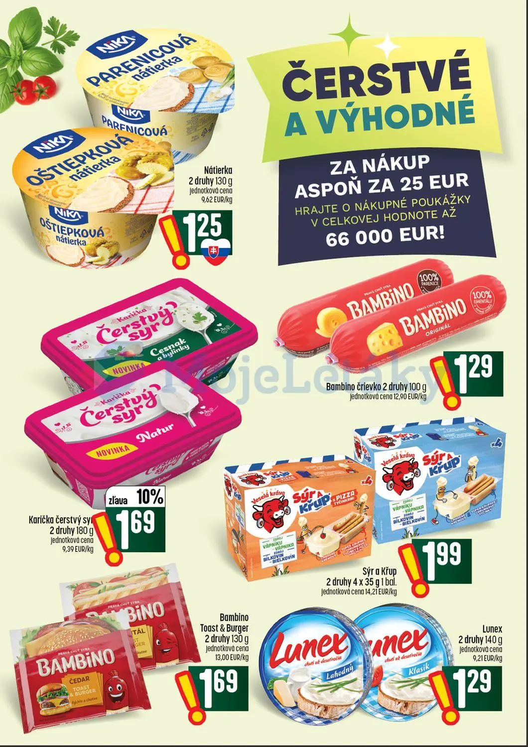 Coop Tempo leták, strana 20 z 64 — Karička čerstvý syr, Nátierka, Bambino črievko