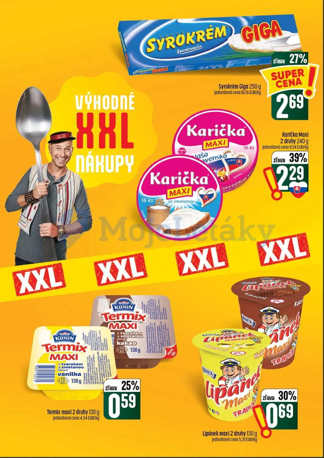 Coop Tempo leták, strana 24 z 64 — Karička Maxi, Syrokrém Giga, Lipánek maxi