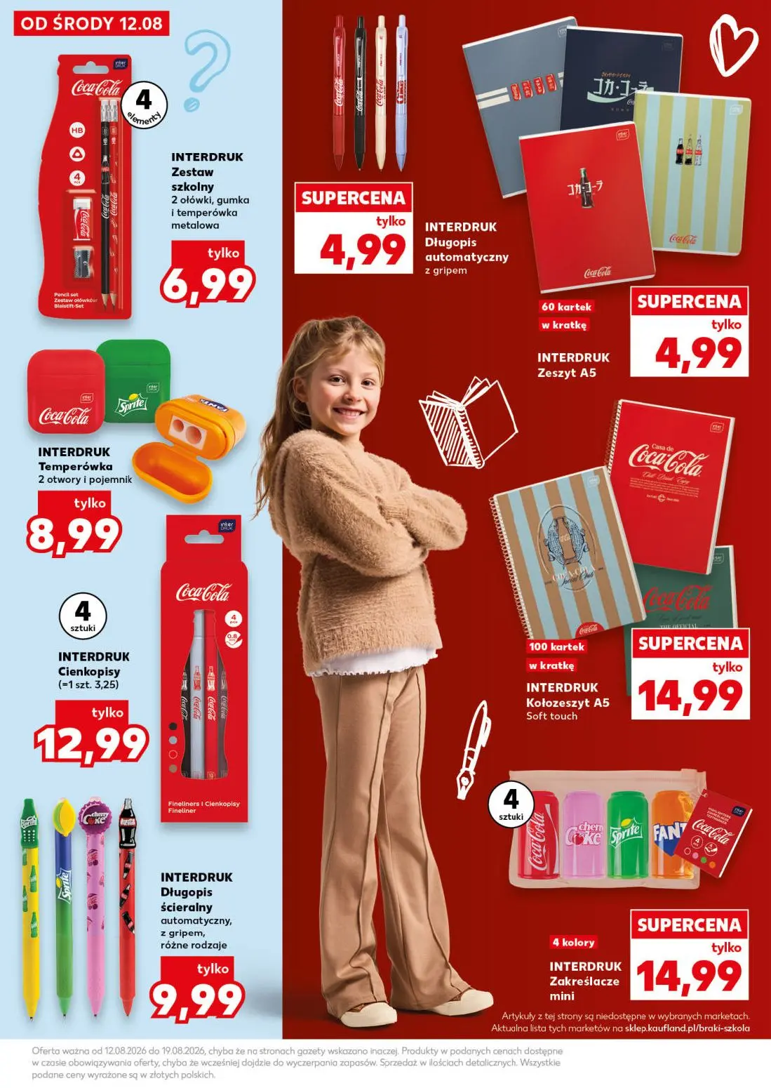 Kaufland gazetka, strona 25 z 40 — INTERDRUK Zestaw szkolny 2 ołówki, gumka i temperówka metalowa, INTERDRUK Długopis automa…