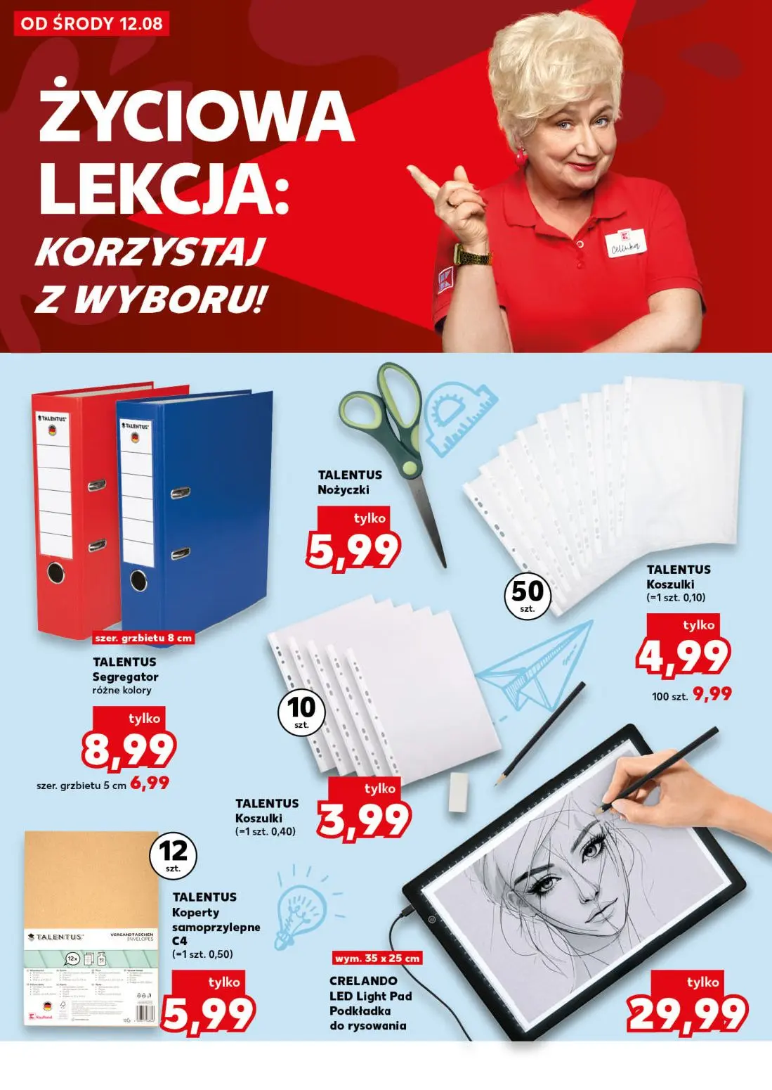 Kaufland gazetka, strona 26 z 40 — TALENTUS Nożyczki, TALENTUS Segregator różne kolory, TALENTUS Segregator